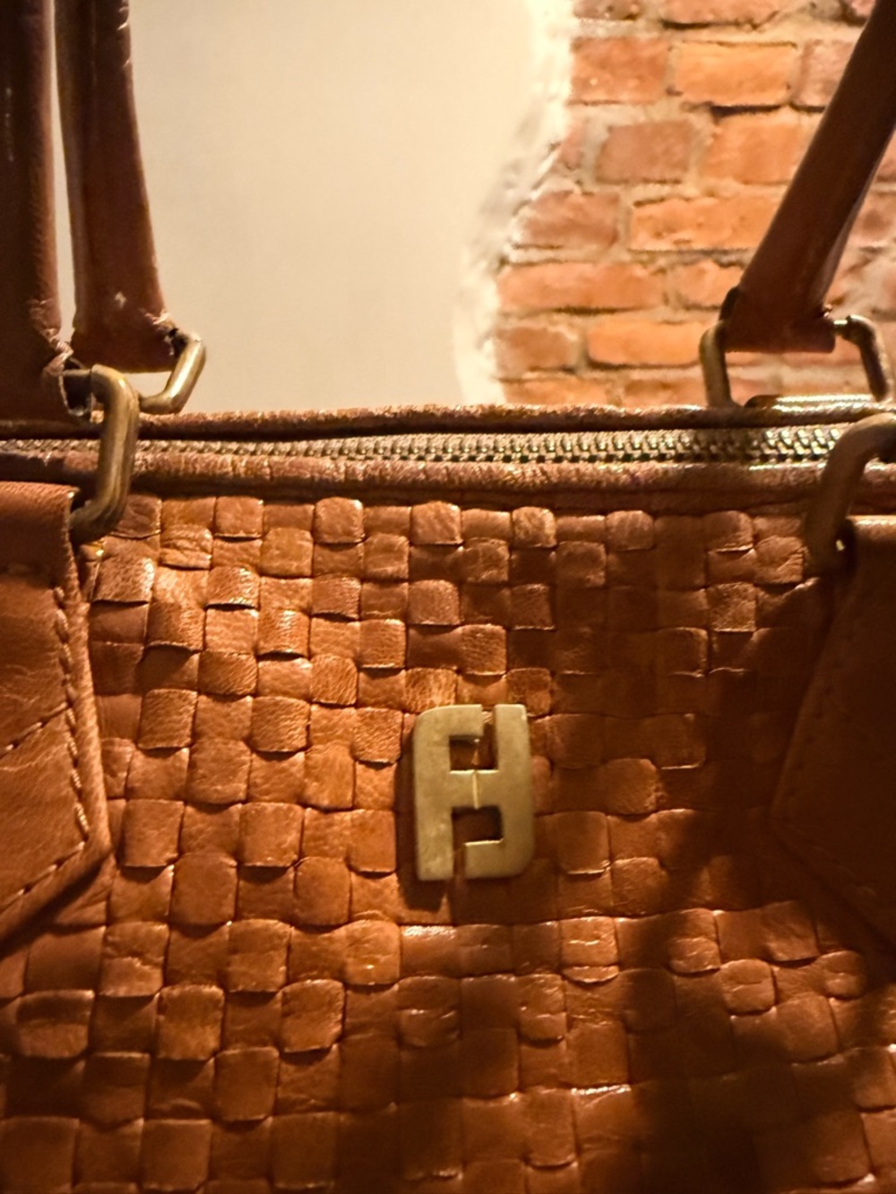 ⭐️⭐️ Rare Fendi Boston Bag - S.A.S. Roma hand-woven "intrecciato" leather design - Picture 8 of 12